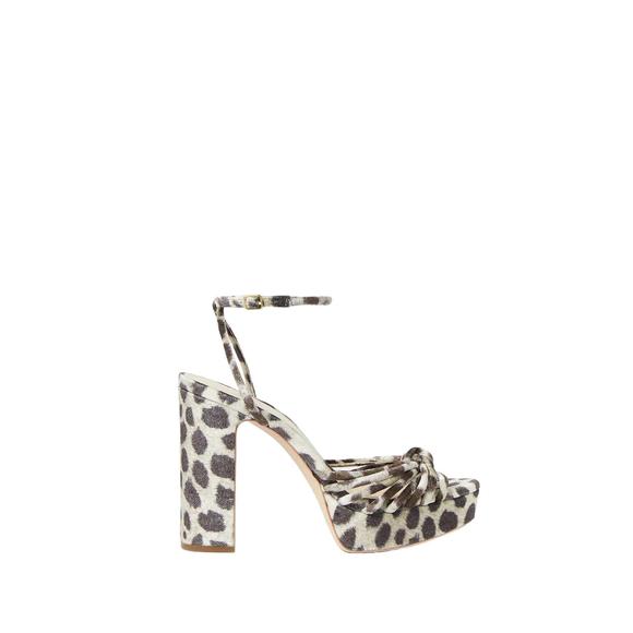NEW LOEFFLER RANDALL rivka knot platform sandal in leopard - Picture 3 of 5